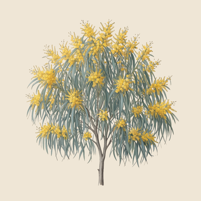 Blue-leaf wattle (Acacia saligna) — syntropic agroforestry species