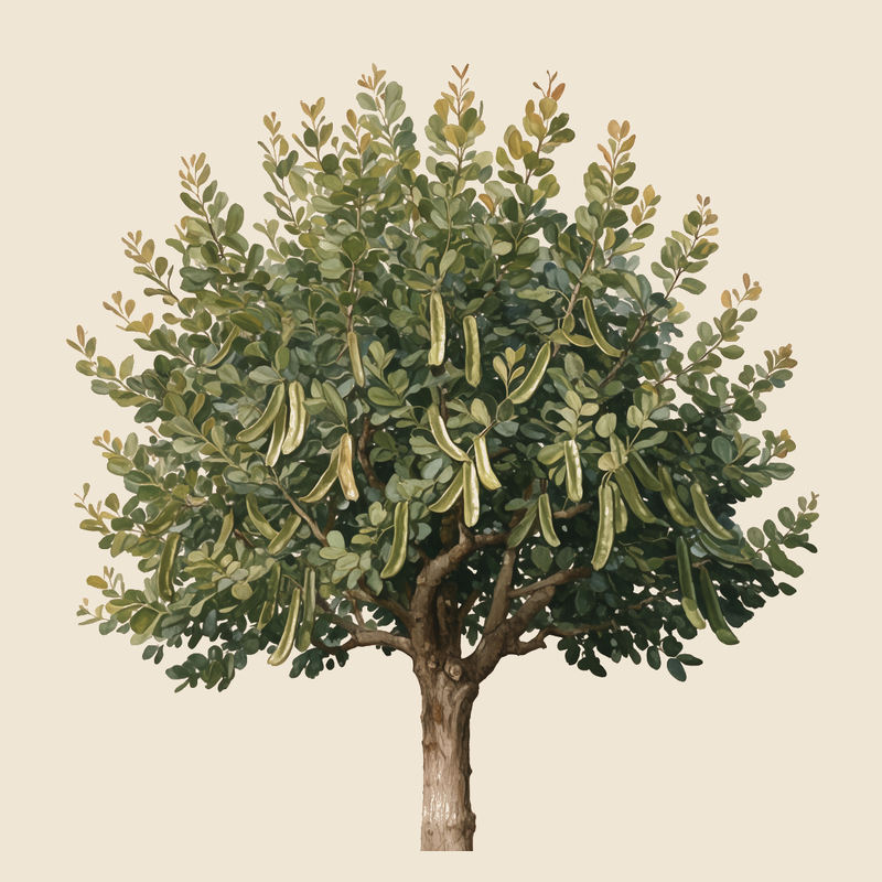 Carob tree (Ceratonia siliqua) — syntropic agroforestry species