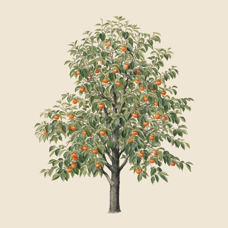 Persimmon (Diospyros kaki) — syntropic agroforestry species
