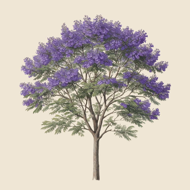 Jacaranda (Jacaranda mimosifolia) — syntropic agroforestry species