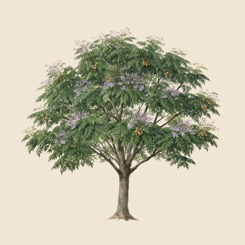 Chinaberry (Melia azedarach) — syntropic agroforestry species