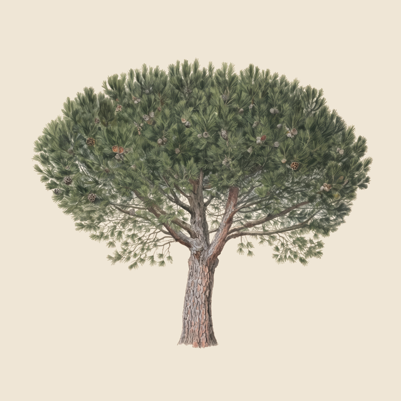 Stone pine (Pinus pinea) — syntropic agroforestry species