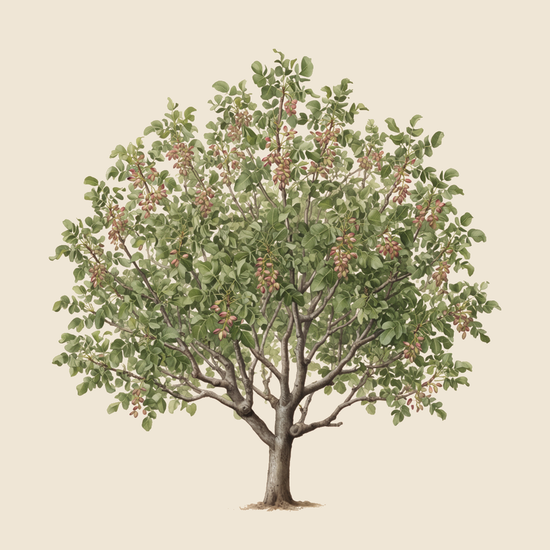 Pistachio (Pistacia vera) — syntropic agroforestry species