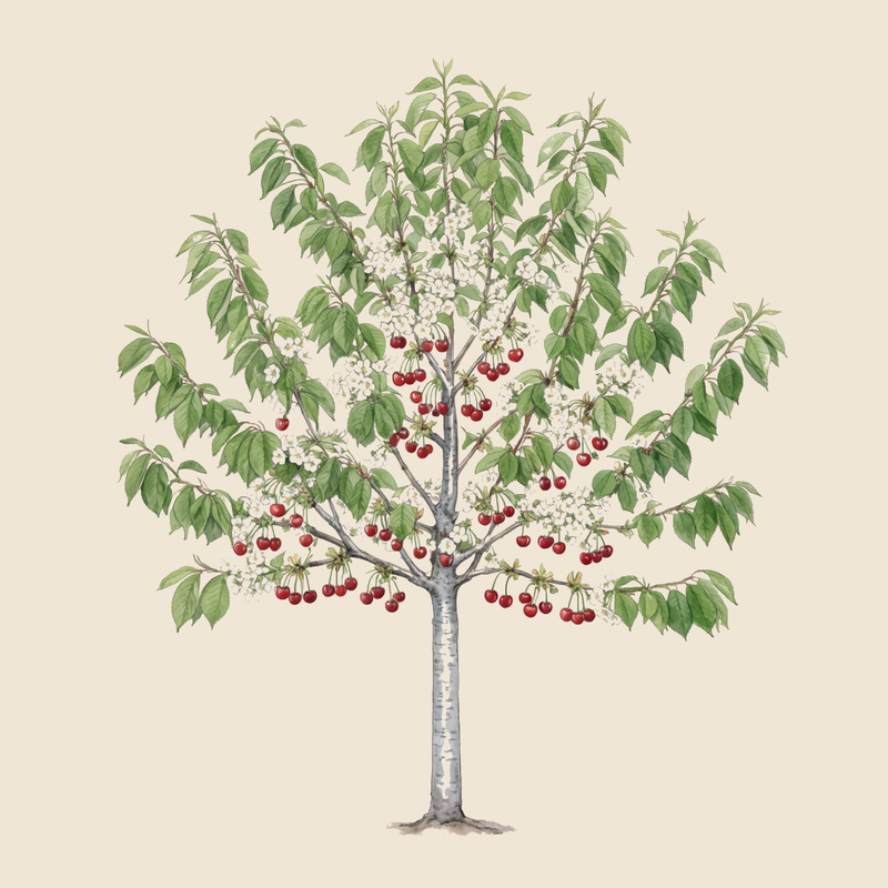 Sweet cherry (Prunus avium) — syntropic agroforestry species