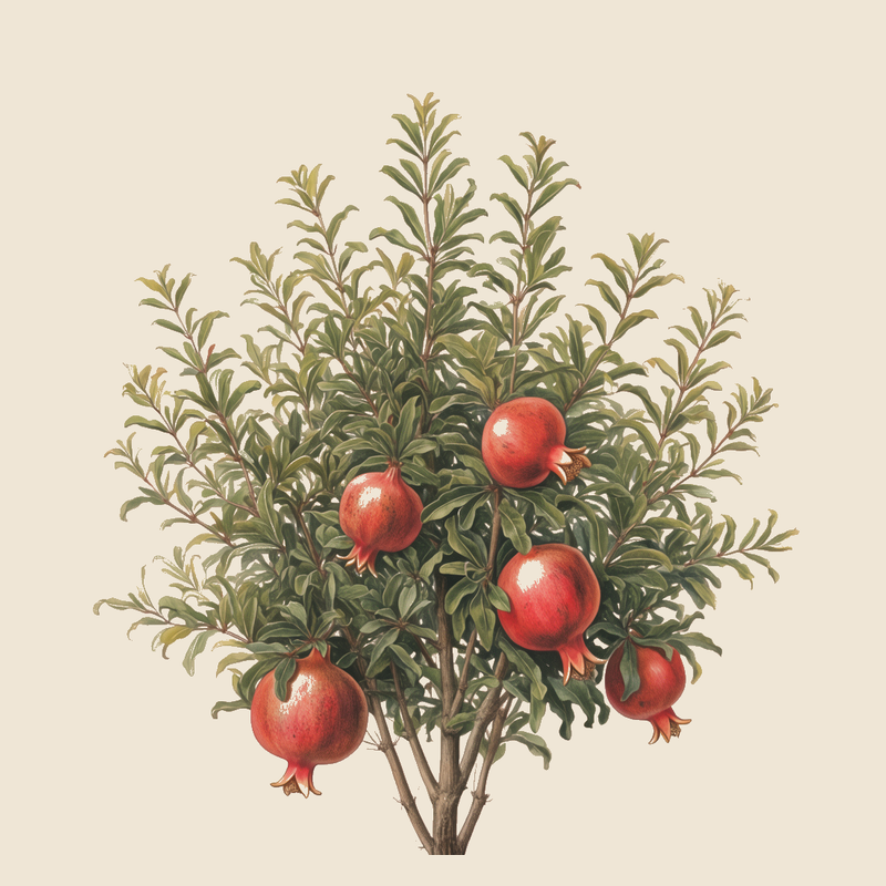 Pomegranate (Punica granatum) — syntropic agroforestry species