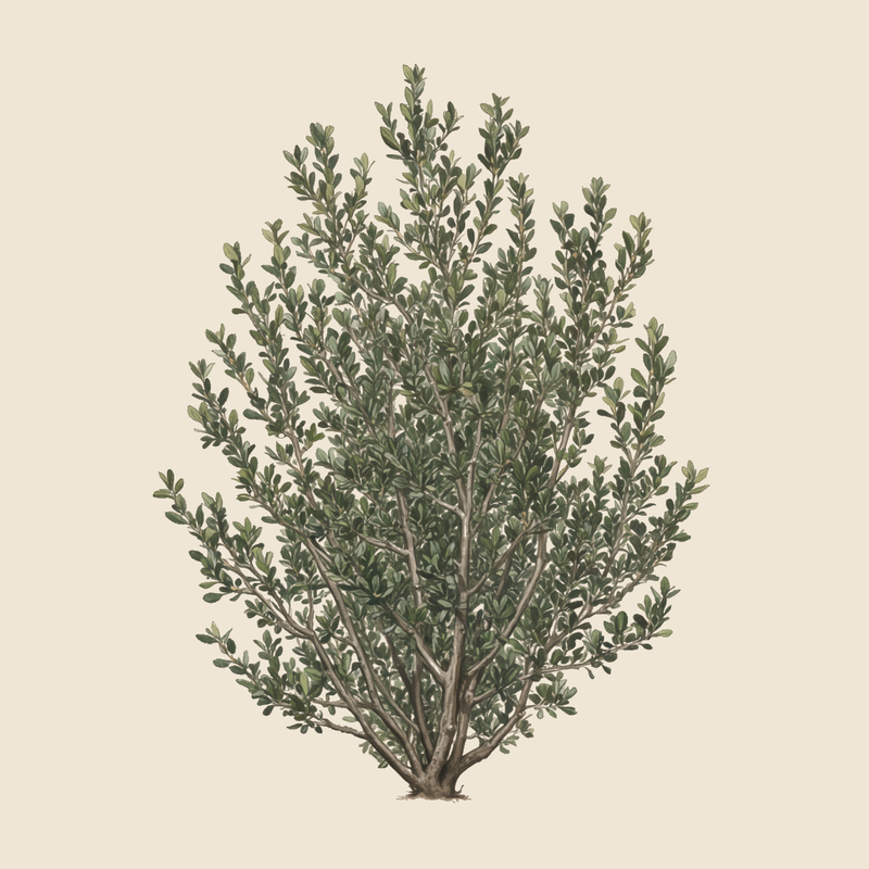 Mediterranean buckthorn (Rhamnus alaternus) — syntropic agroforestry species