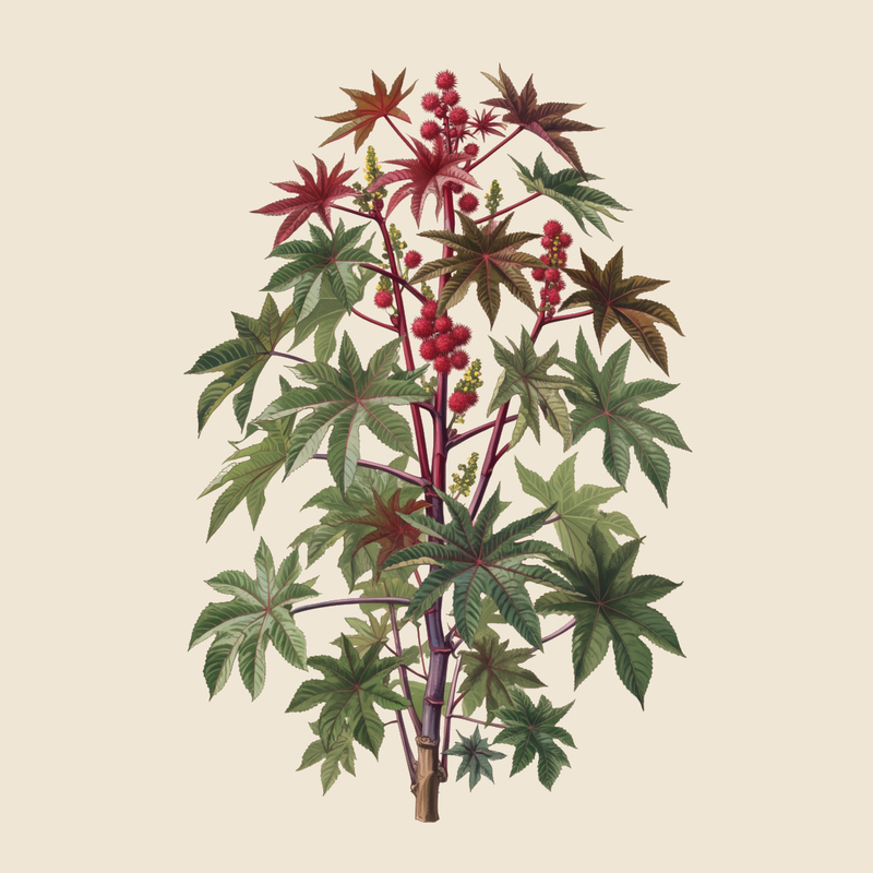 Castor bean (Ricinus communis) — syntropic agroforestry species