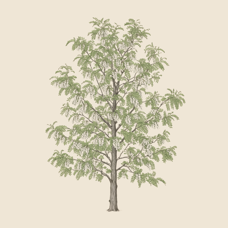 Black locust (Robinia pseudoacacia) — syntropic agroforestry species
