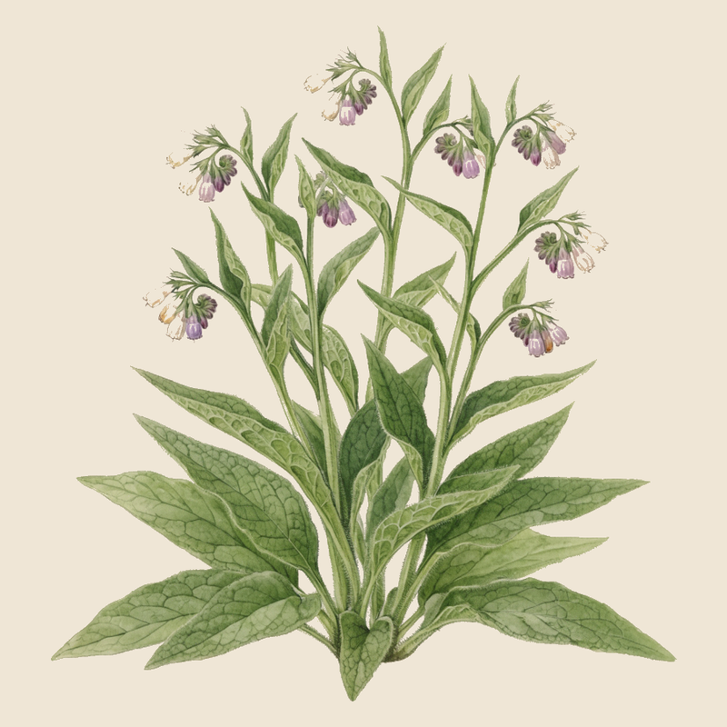 Comfrey (Symphytum officinale) — syntropic agroforestry species