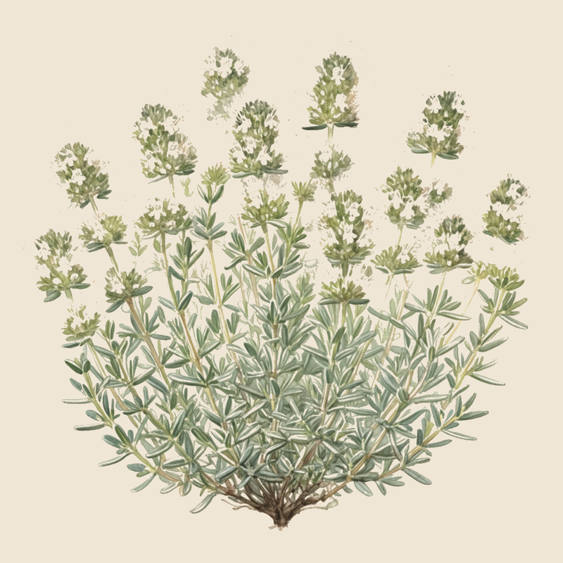 Mastic thyme (Thymus mastichina) — syntropic agroforestry species