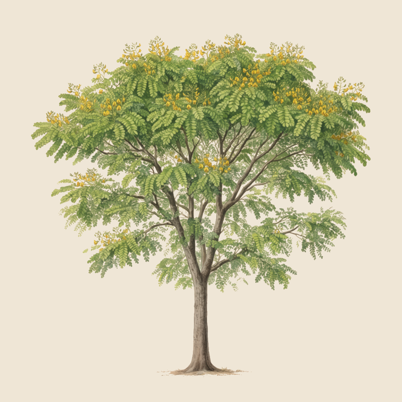 Tipu tree (Tipuana tipu) — syntropic agroforestry species