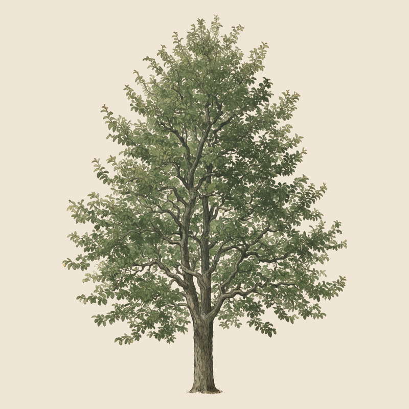 Field elm (Ulmus minor) — syntropic agroforestry species